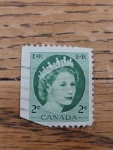 Canada Stamp Queen Elizabeth II 2c Used Green - $1.89