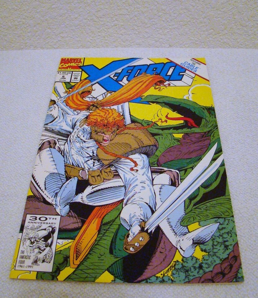 Marvel Comics X- Force #6 January 1992 Featuring the Cable Guides Comic Book - $3.99