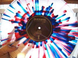 Drab Majesty The Demonstration Red Blue Clear Splatter Vinyl LP Record Goth 100 - £97.14 GBP