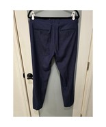 Le Chateau Vintage Blue Slim Fit Dress Pants 31 Stretch Low Rise Polyest... - $34.00