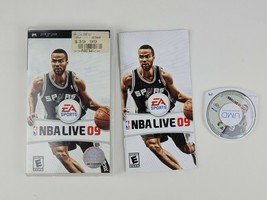 NBA Live 09 Sony PSP 2008 AE Sports 100% Complete Case is Cracked Good Condition - $17.41