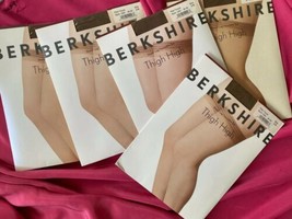 1 Berkshire Sheer Leg Thigh High Invisible Toe Stockings Pale Taupe Sz A B 1590 - £3.89 GBP