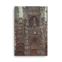 Claude Monet Rouen Cathedral, The Portal, Harmony in Brown, 1894 Canvas Print - £80.38 GBP+