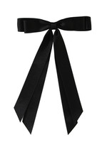 Black Double Bow Knot Alligator Hair Clip - $68.61 MXN
