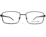 Cole Haan Gafas Monturas CH4013 001 BLACK Gris Cuadrado Completo Borde 5... - $69.75