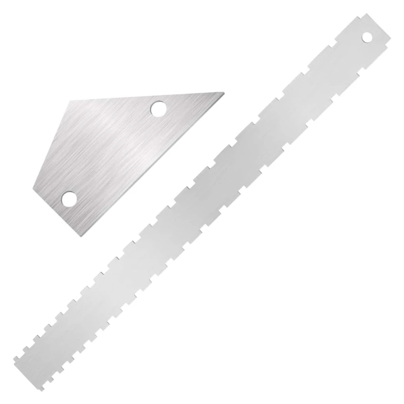 Sporting Electric Guitar Ak Notched Straight Edge Ruler Stainless Steel Guitar F - £31.90 GBP