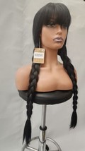 Mildiso Long Black Wig for Women Girls Costume Braided Wig for Halloween... - £14.69 GBP