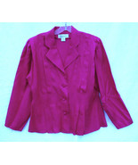 Vintage Size 10 Argenti 100% Silk Blouse Skirt Belt Set Pink Geometric D... - £38.16 GBP
