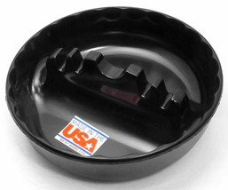 Deluxe ASHTRAY Large Black 5&quot; rOund phenolic hold cigarette cigar GESSNER 331 - £14.51 GBP