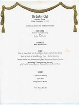 The Jockey Club Dining Room Prix Fixe Dinner Menus 1999 - £21.77 GBP