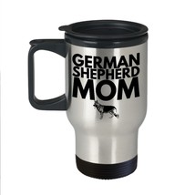 German Shepherd Mom Travel Mug GSD Mom Rescue Dog Tumbler Stainless Steel 14oz - $23.95