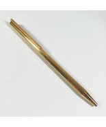 S.T. Dupont Classique Gold Ribbed Fluted Motif Slim Ball Point Pen - $130.00
