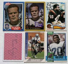 NFL Legends Autographed Signed Lof of Six (6) Football Cards - Great Names - $15.00