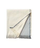 Hearth &amp; Hand Magnolia Blue Tan Colorblock Throw Blanket 60x50 - $666.74 MXN