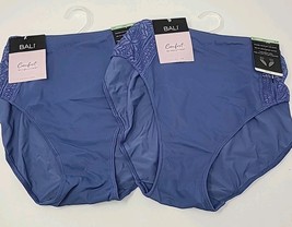 Bali Comfort Revolution Briefs Lot Of 2 Panties DFB598 Chambray Blue Siz... - $19.80