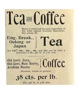 Cobb Bates Yerxa Tea And Coffee 1894 Advertisement Victorian Beverage 2 ... - $27.56 CAD