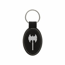 D&amp;D Gifts Barbarian Class Symbol Engraved Leatherette Keychain for Men W... - £8.76 GBP