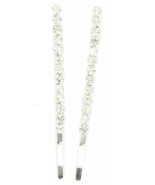 Caravan Crystal Bobby Pin Classic Bar Decorated W Swarovski Crystal Ston... - $13.10