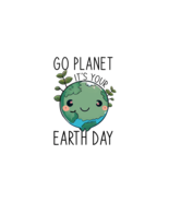 Go Planet It&#39;s Your Earth Day White Flag 3x5 FT - $26.00