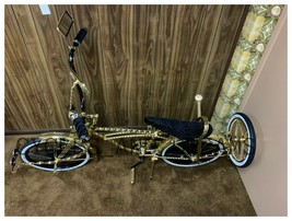 ONE OF A KIND!!! PREMIUM LOWRIDER 20&quot; TWISTED COSTUM BIKE IN GOLD/BLACK. - £2,725.67 GBP