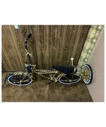 ONE OF A KIND!!! PREMIUM LOWRIDER 20&quot; TWISTED COSTUM BIKE IN GOLD/BLACK. - £2,724.80 GBP