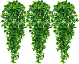 Artificial Hanging Plants, 3.6Ft 3Pcs Fake Ivy Vine for Wall House Room Indoor O - £19.03 GBP