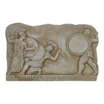 Αthena Fights the Giant Enceladus Minerva Greek Roman Goddess Relief Decor - £40.97 GBP