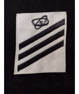 Navy Electronics Tech (ET) E-3 Striker Rating Sleeve Insignia Black on W... - €4,06 EUR