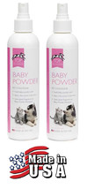 2-TOP Performance Baby Powder Mist Cologne Perfume Pump Spray Dog Grooming Pet - £22.81 GBP