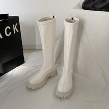Spring New Women Chelsea High Boots Chunky Knee High Fashion Gladiator Motorcycl - £41.76 GBP