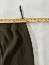 Kasper Women's Brown Rear Zip & Slit Pull-On Skirt Size 12P Measured Waist 32" image 8