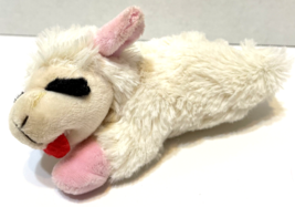 Dreamworks Lamb Chop Plush Stuffed Pink and White Lamb Mini Squeaker Dog Toy 6&quot; - £7.60 GBP