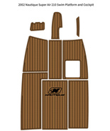 2002 Nautique Super Air 210 Cockpit Pad Boat EVA Foam Faux Teak Deck Flo... - $650.00