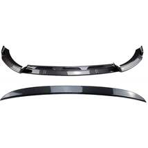 Front Lip + Rear Trunk Spoiler Wing For Benz GLE Class W167 C167 2020-23 Carbon  - £258.00 GBP