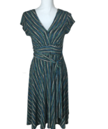 Ruby Rox Women&#39;s Wrap Dress Size S Casual Summer Dress Geometric Pattern - $39.70 CAD