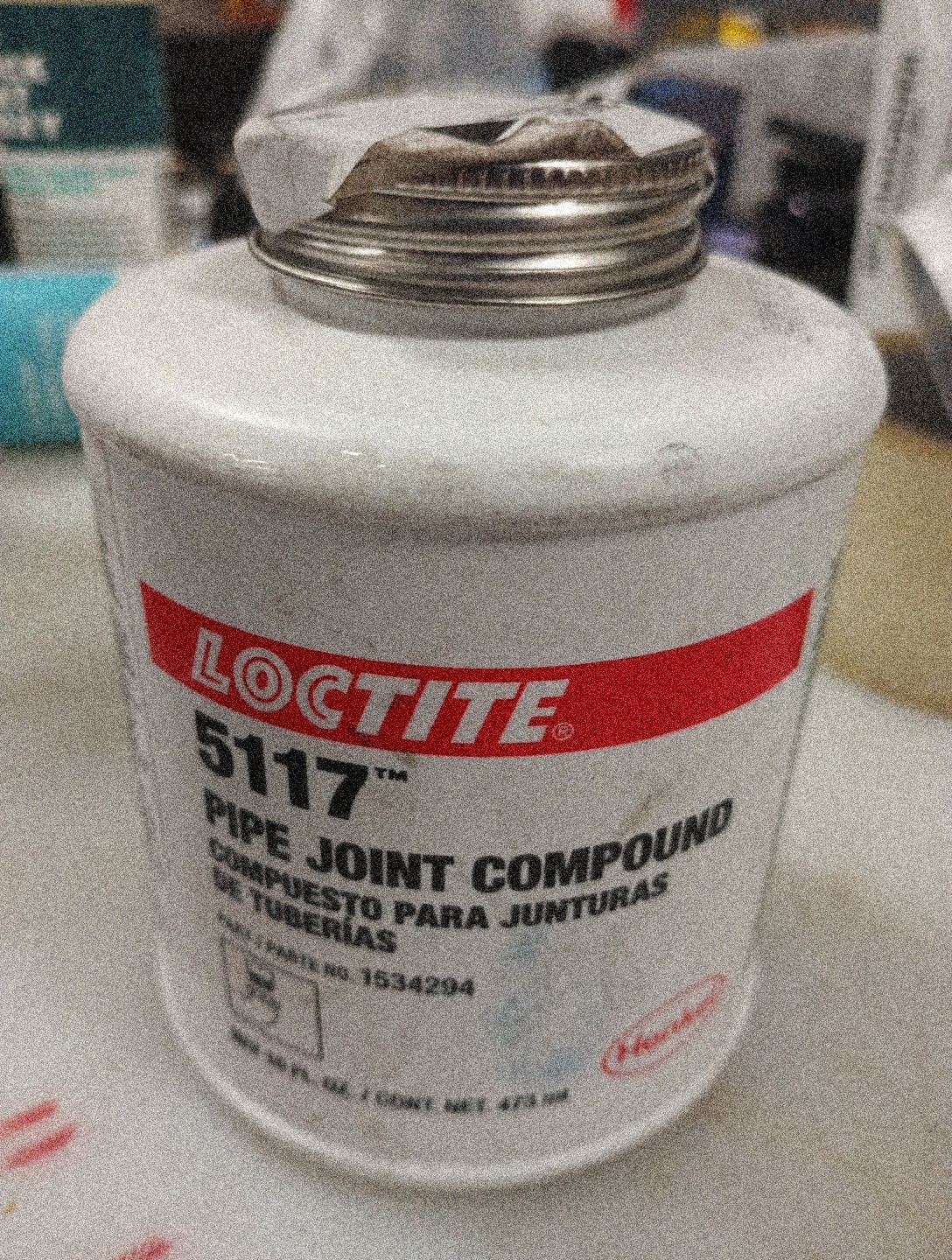 LOCTITE 5117 Pipe Joint Compound, 1 pt, Brush Top Can, Black 1534294. 749 - $22.00
