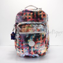 NWT Kipling BP4361 Seoul Backpack Laptop Travel Bag Polyester Radiant Zoom Multi - £67.23 GBP