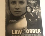Law &amp; Order Tv Guide Print Ad Tracy Pollan Christopher Meloni TPA12 - $5.93