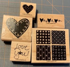 Stampin up loving hearts rubber stamp set - $7.60