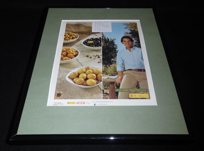 Primary image for Rafael Nadal 2015 Spanish Olives 11x14 Framed ORIGINAL Advertisement