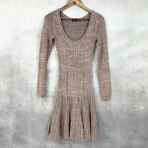 Y2K Moda Sweater Dress Small Boho Twee Drop Waist Academia Preppy Fairy Grunge - $35.99