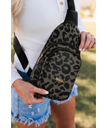 Leopard Print PU Sling Bag - $189.28 MXN
