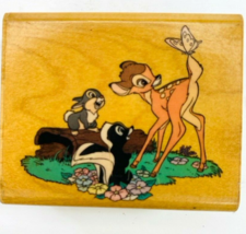 Disney Rubber Stampede Babies Bambi Meadow Friends  Thumper Rubber Stamp Vintage - £16.05 GBP