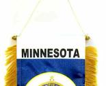 K&#39;s Novelties State of Minnesota Mini Flag 4&quot;x6&quot; Window Banner w/Suction... - £2.31 GBP