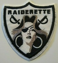 Oakland Raiders Raiderette Embroidered PATCH~4&quot; x 3 5/8&quot;~Iron or Sew On~... - £4.03 GBP