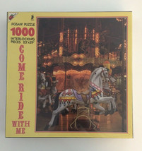 Apple Street 1000 Piece Puzzle Come Ride With Me New Sealed Box Horse Carousel - £10.92 GBP