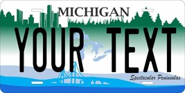 Michigan 2007 2 License Plate Personalized Custom Auto Car Bike Moped Mo... - £8.70 GBP+