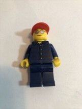 Lego Town City Harbor 3178 Seaplane Pilot Plaid Shirt Minifigure Figure cty0163 - £3.75 GBP