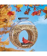 Clear Canteen Style Fly Through Garden Seed Birdfeeder w/ Dual Feeding S... - $38.01 CAD