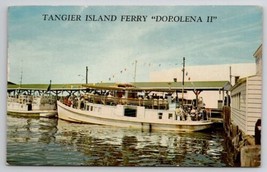 Tangier Island Ferry the Dopolena II Virginia Postcard E50 - £6.68 GBP